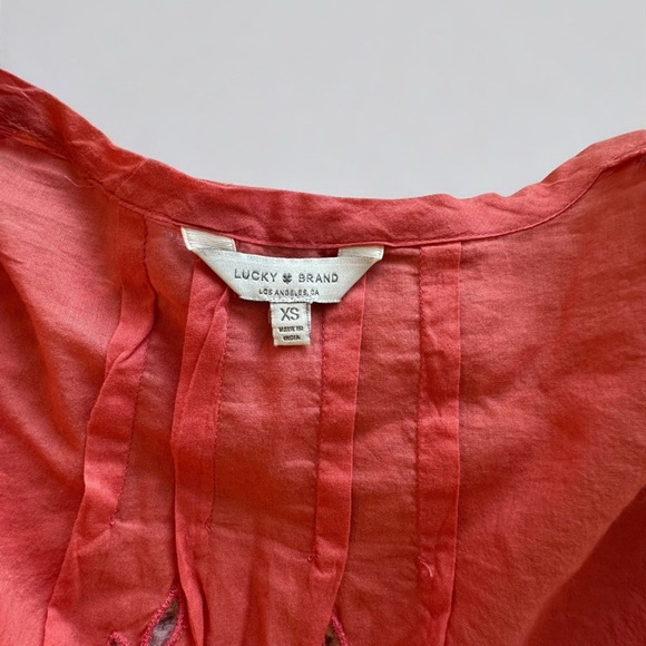 Lucky Brand balloon sleeve summer top - Picture 7 of 8